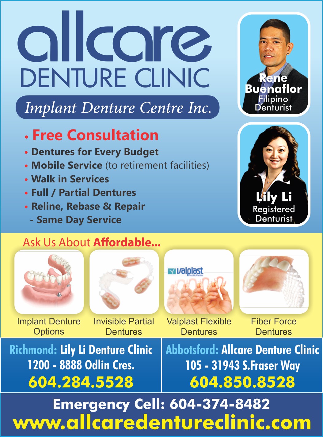 Allcare Denture Clinic Directory